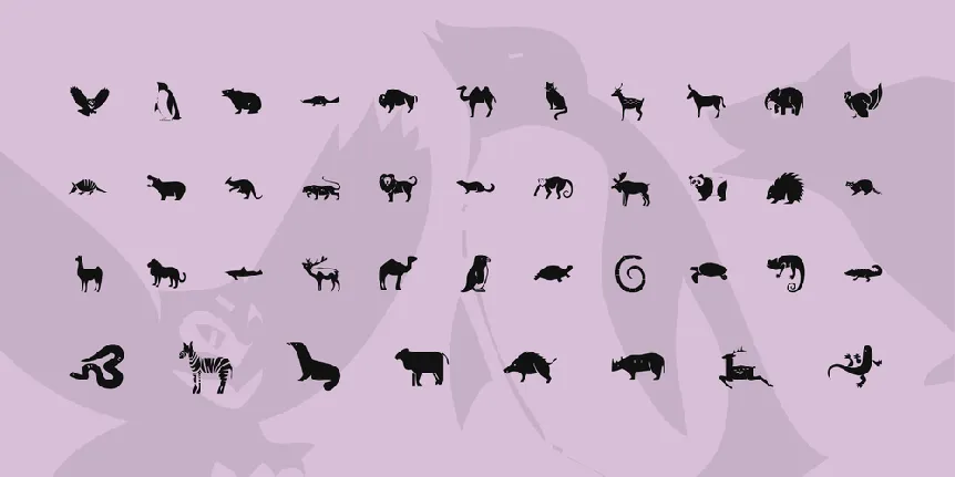 KR Menagerie font