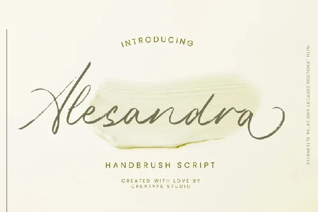 Alexandra Brush font