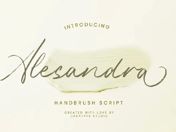 Alexandra Brush font