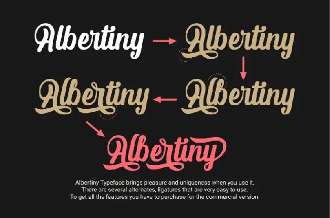 Albertiny Calligraphy font