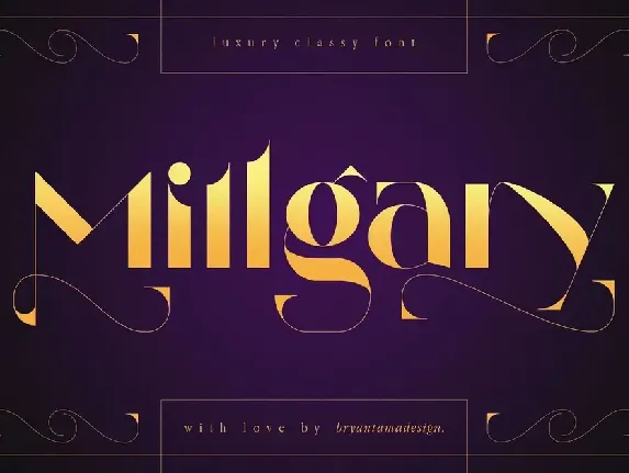 Millgary font