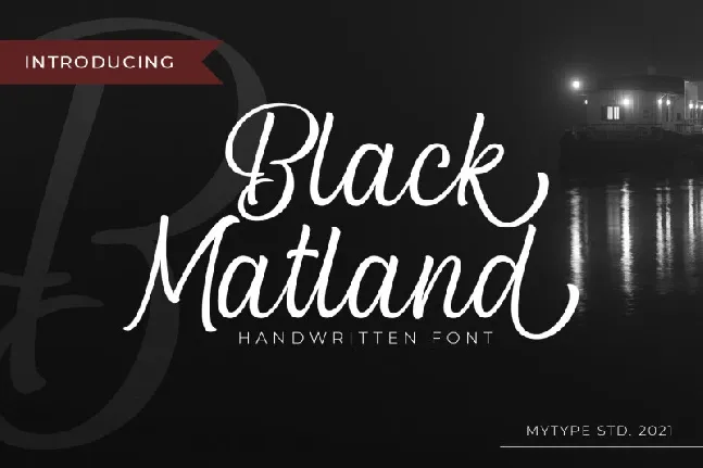 Black Matland font