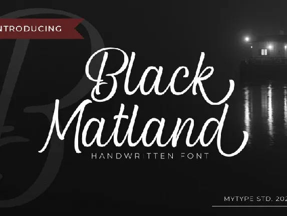 Black Matland font