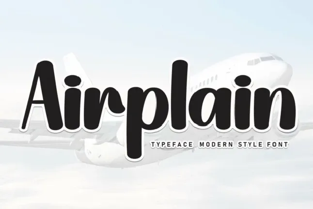 Airplain Display font