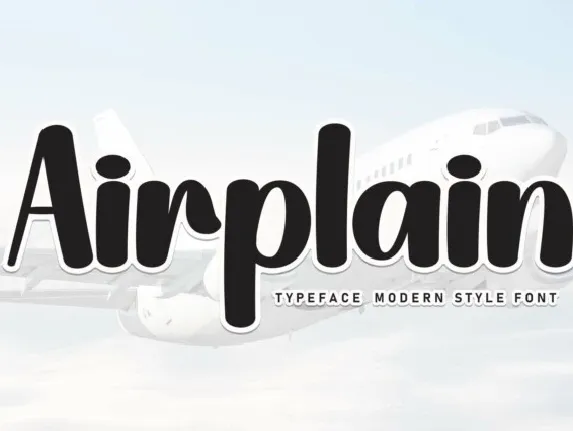 Airplain Display font