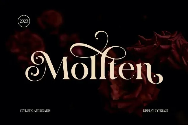 Molten font