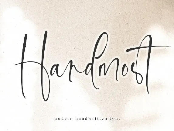 Handmost font