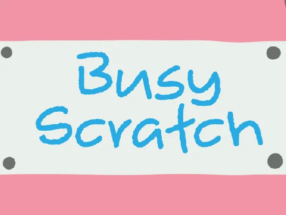 Busy Scratch DEMO font