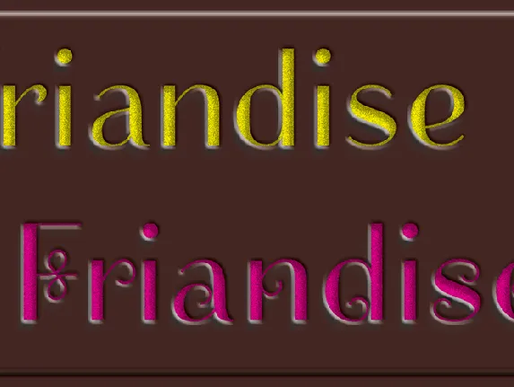 Friandise font