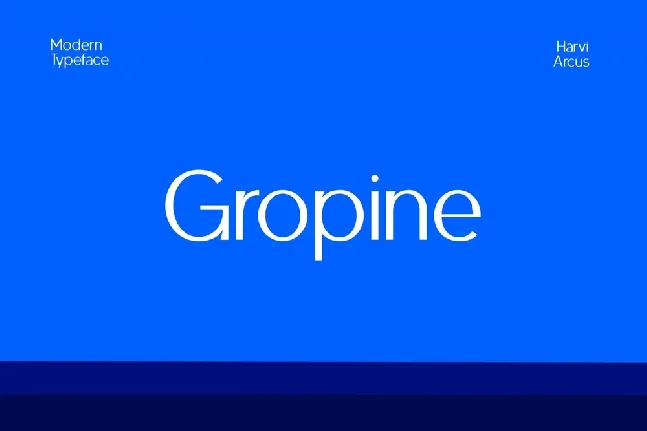 Gropine font