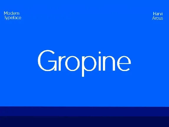 Gropine font