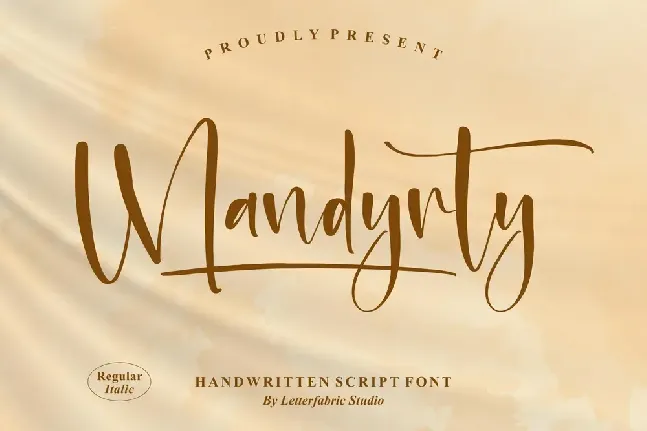 Mandyrty â€“ Handwritten Script font