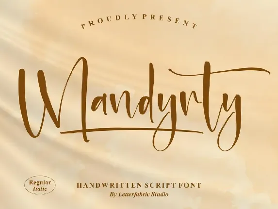 Mandyrty â€“ Handwritten Script font