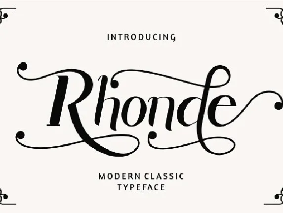 Rhonde font