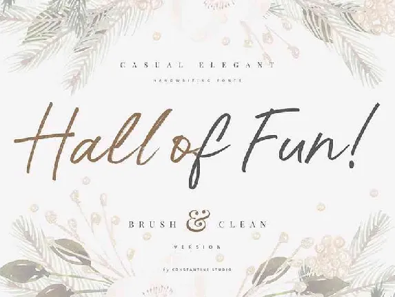 Hall Of Fun Script Free Download font