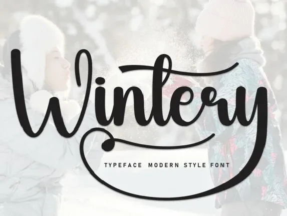 Wintery Script font