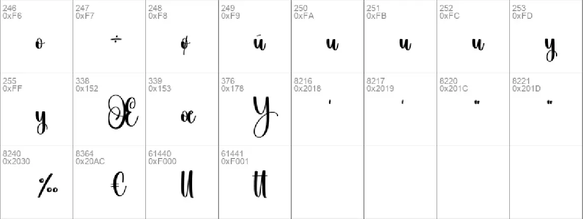 Vacattion font