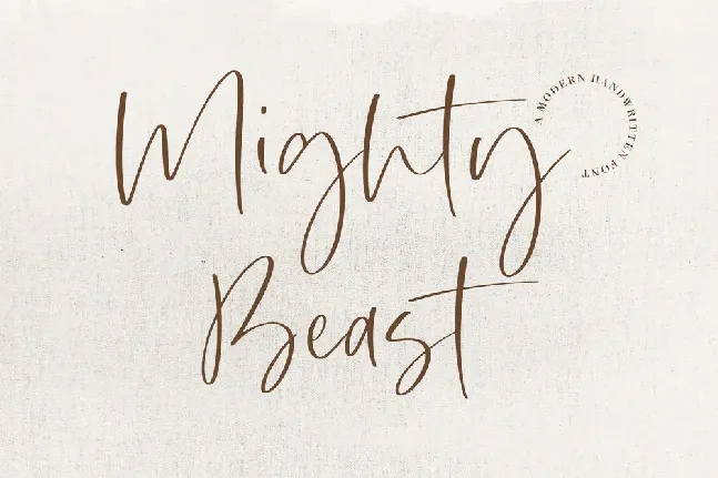 Mighty Beast font