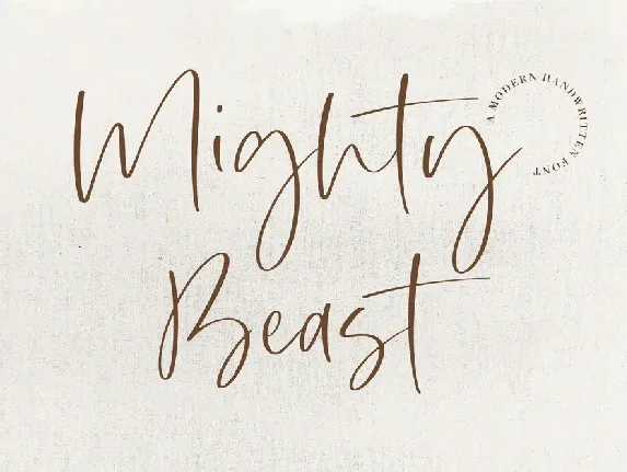 Mighty Beast font