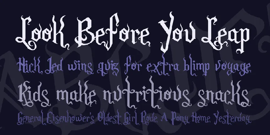 Romance Fatal Goth font