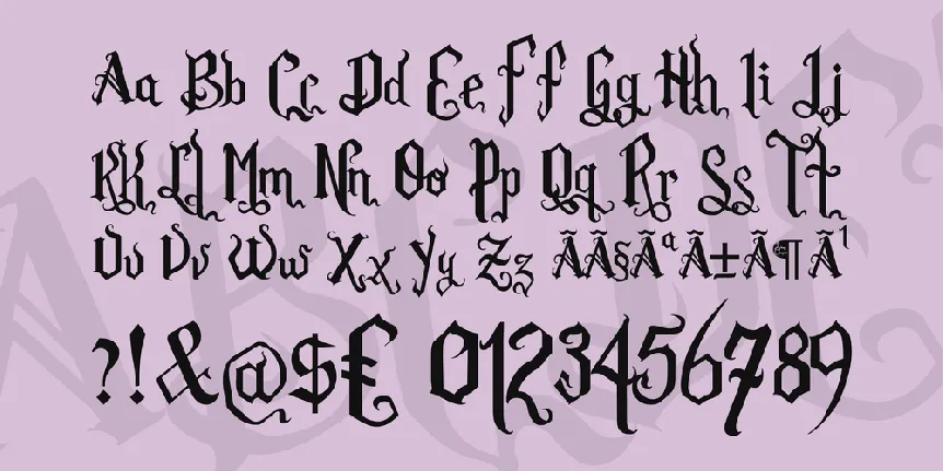 Romance Fatal Goth font