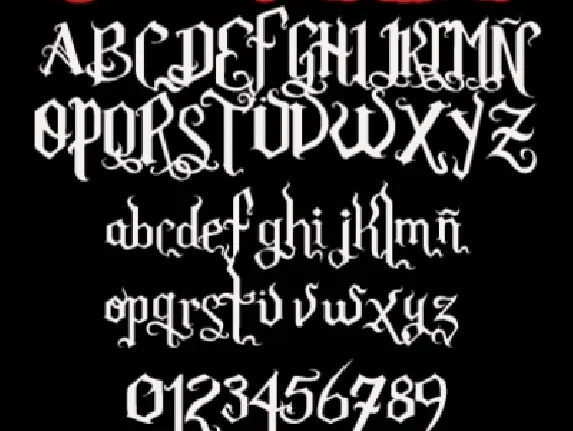 Romance Fatal Goth font