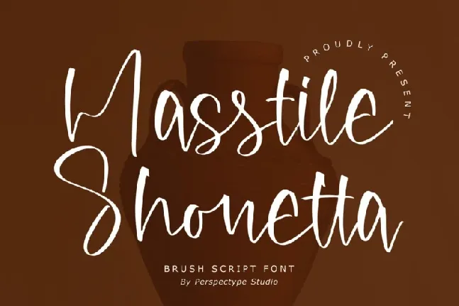 Masstile Shonetta font