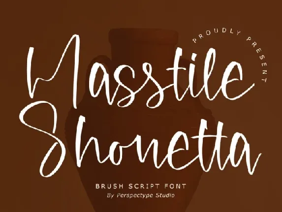 Masstile Shonetta font