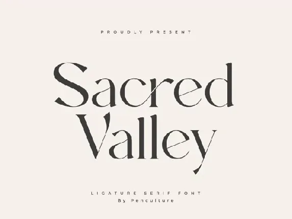 Sacred Valley font