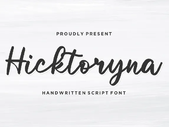 Hicktoryna font