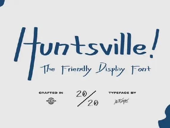 Huntsville! – Friendly Display font