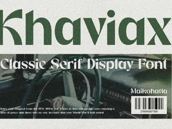 Khaviax font