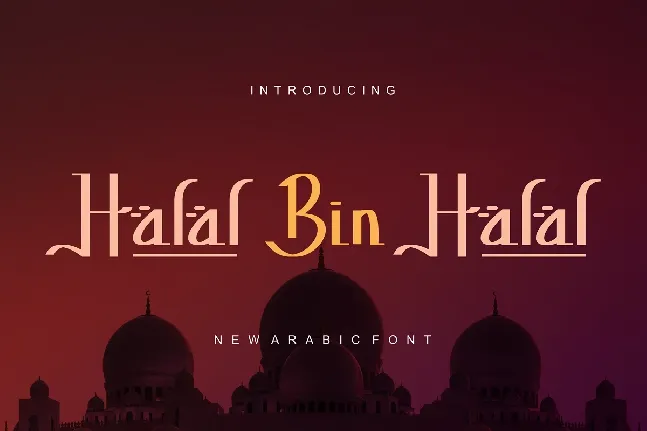 HalalBinHalal font