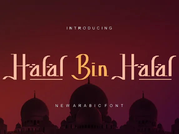 HalalBinHalal font