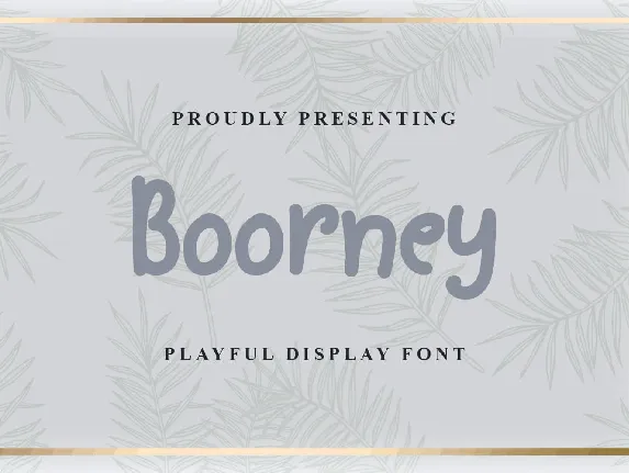 Boorney font