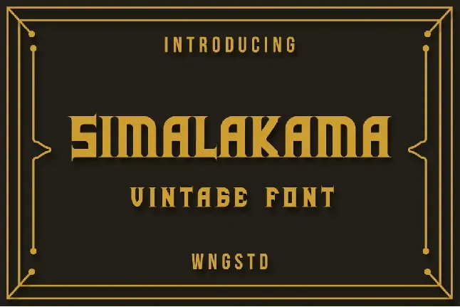 Simalakama font