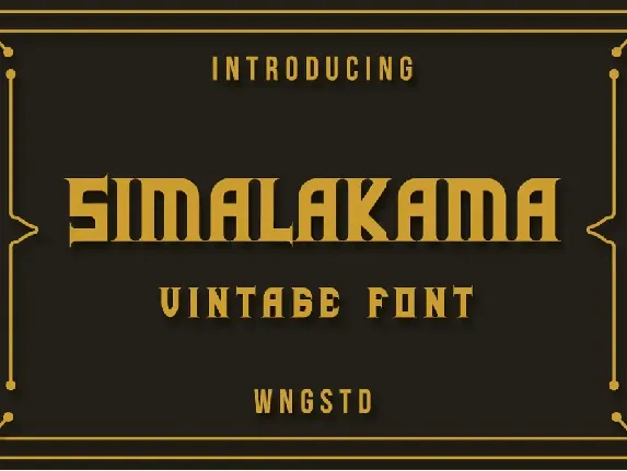 Simalakama font