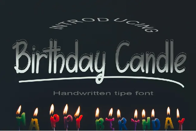 Birthday Candle font