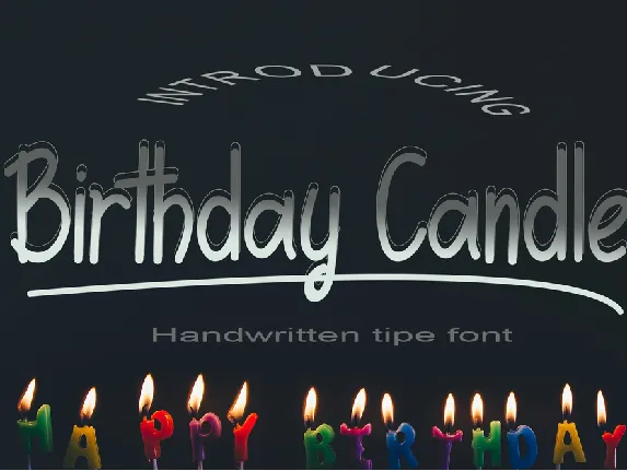 Birthday Candle font