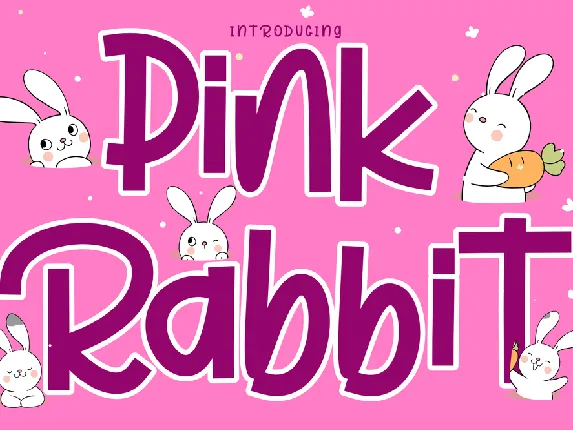 Pink Rabbit - Personal Use font