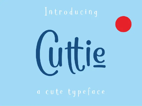 Cuttie Demo font