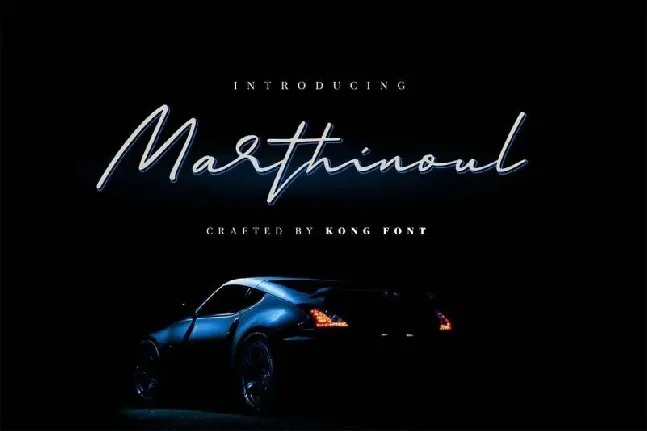 Marthinoul Signature font