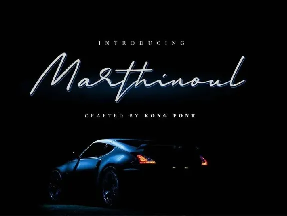 Marthinoul Signature font