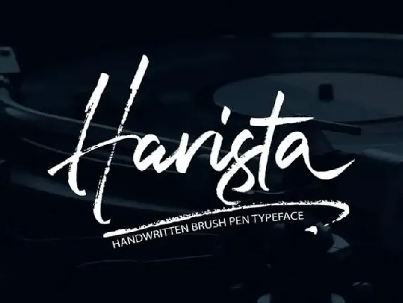 Harista Brush font