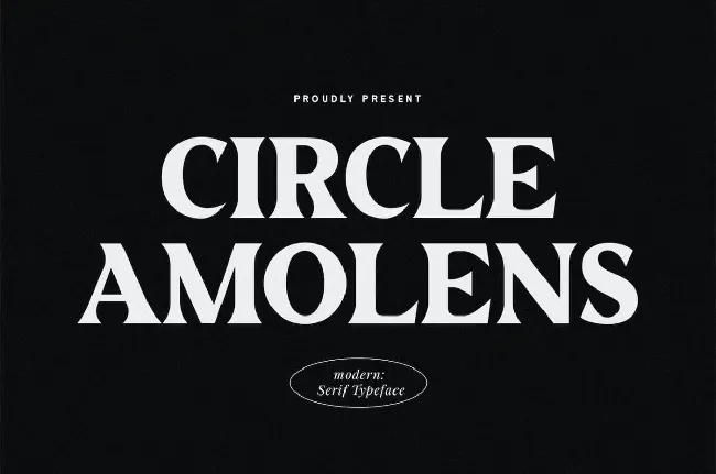 Circle Amolens font