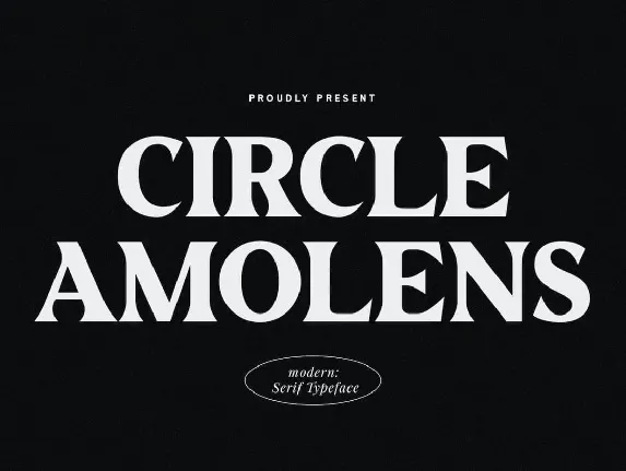 Circle Amolens font