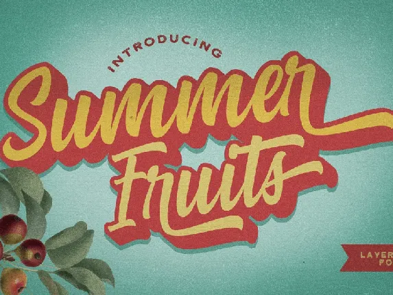 Summer Fruits Logo font