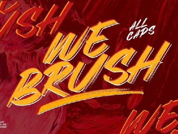 Webrush Brush font