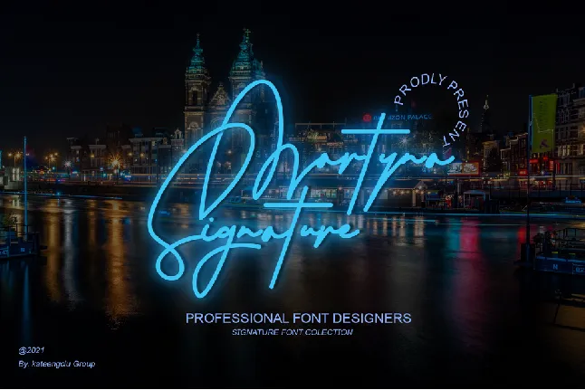 Martyna Signature font