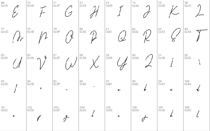 Martyna Signature font